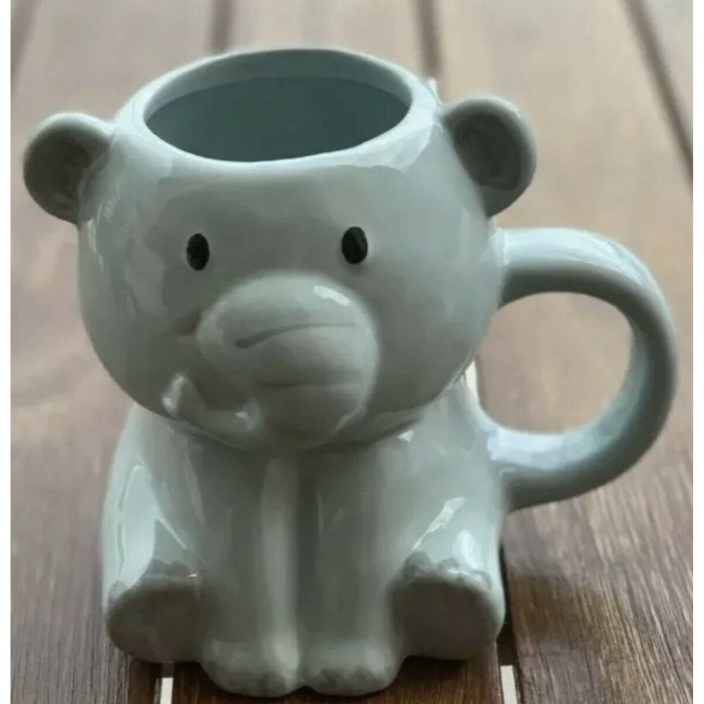 Baby Elephant Coffee Tea Collectible Mug Container Pencil Organizer Vase #1101